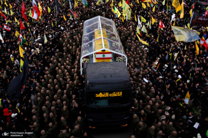 تصاویر اختصاصی جماران از مراسم تشییع شهیدان سید حسن نصرالله و سید هاشم صفی الدین -1