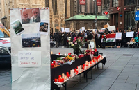 مراسم بزرگداشت حاج قاسم سلیمانی و همرزمانش در مرکز شهر وین