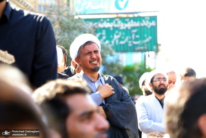 دسته عزاداری شهادت امام عسکری(ع) با حضور آیت العظمی وحید خراسانی