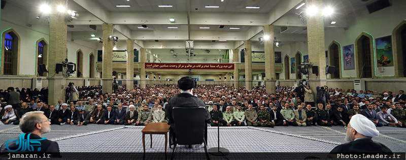 دیدار مسئولان، قشرهای مختلف مردم و سفرای کشورهای اسلامی با رهبر معظم انقلاب