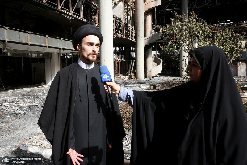 بازدید سید حسن خمینی از ساختمان شیشه ای صداوسیما