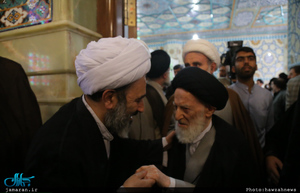 مراسم تشییع و تدفین آیت الله نصرالله شاه آبادی(ره) در قم 