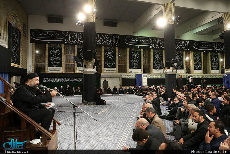 مراسم عزاداری شب تاسوعای حسینی با حضور رهبر معظم انقلاب اسلامی