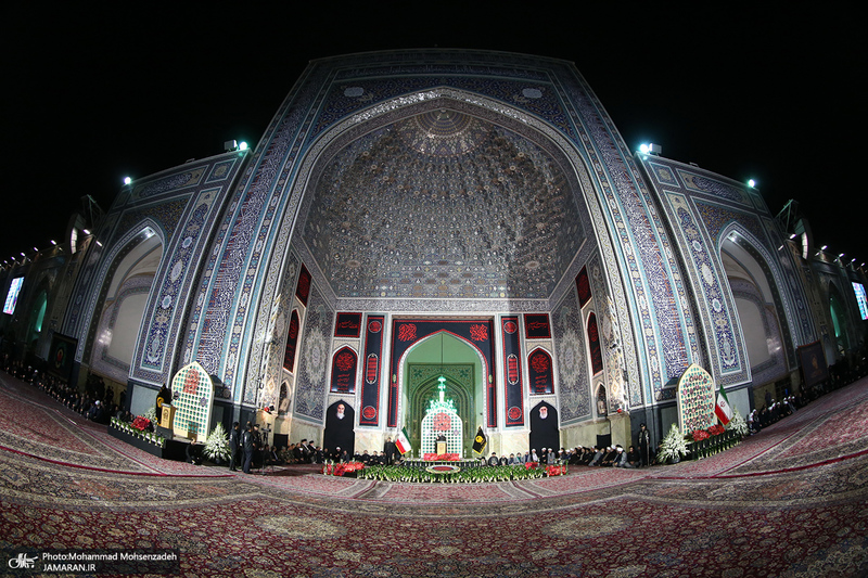 آئین خطبه خوانی شب شهادت امام رضا (ع) در حرم مطهر رضوی