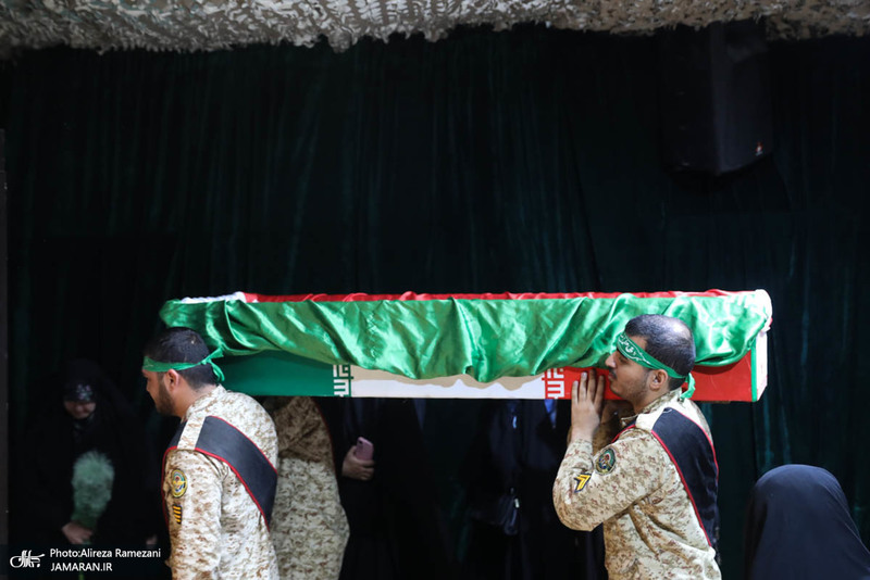 مراسم وداع با پیکر مطهر شهید محمد حسن زارعی