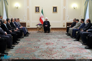 دیدار نوروزی حسن روحانی با جمعی از کارگزاران نظام و مدیران دستگاه ها