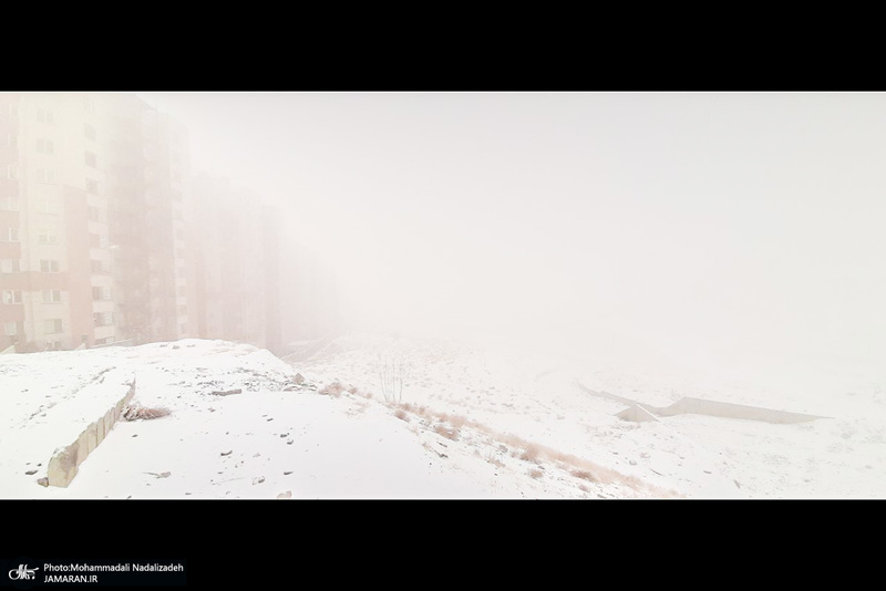 برف و مه در تهران - 21 دیماه 1401