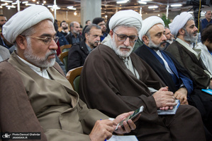 مراسم رونمایی از کتاب آیت الله محقق داماد به نام «مکتب اجتهادی آخوند خراسانی»