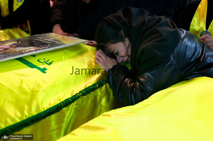 مراسم تشییع شهدای حزب الله در بیروت