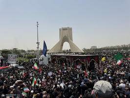 مراسم تشییع شهدای جنگ تحمیلی رژیم صهیونیستی در تهران-7