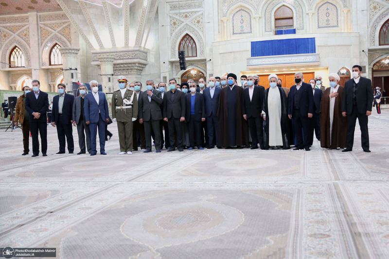 تجدید میثاق رئیس و نمایندگان مجلس شورای اسلامی با آرمان‌های امام خمینی(س)