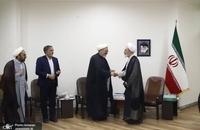 دیدار اعضای شورای سیاستگذاری همایش وکلای شرعی امام خمینی(س) با آیت‌الله اعرافی