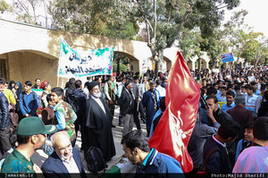 مراسم روز 13 آبان در جوار بیت و زادگاه حضرت امام خمینی(س) در خمین