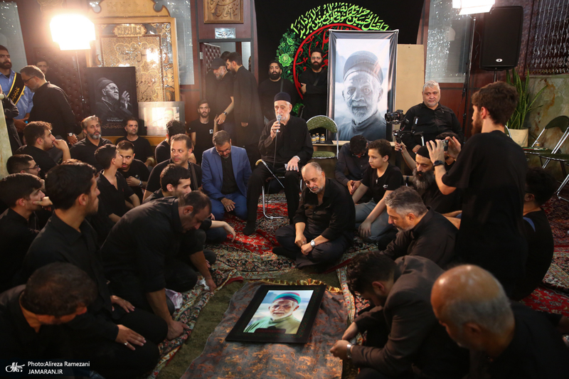 مراسم تشییع پیکر پیر غلام اهل بیت (س) حاج حسین عرب