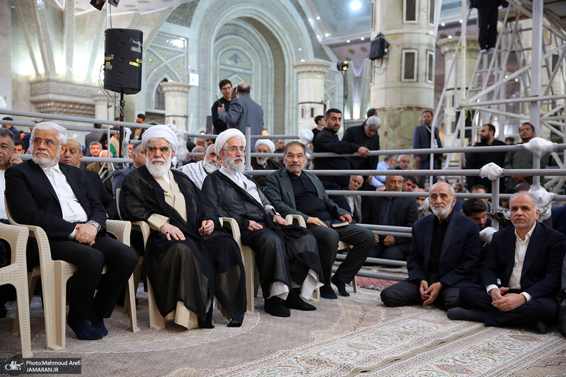 حضور شخصیت‌های سیاسی و مسئولان کشوری و لشکری در مراسم سالگرد ارتحال حضرت امام خمینی (س) -3