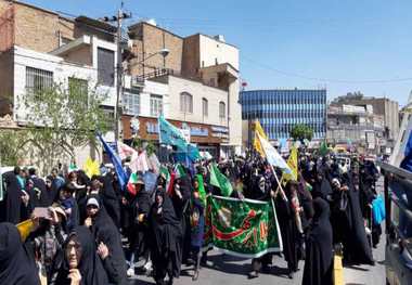 راهپیمایی حماسه حضور برای ظهور، در فارس برگزار شد