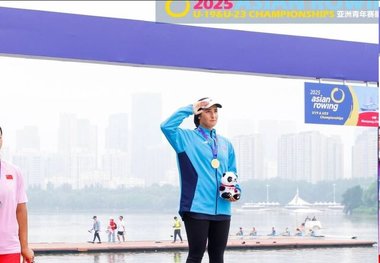 طلای قایقران جوان ایران در روئینگ قهرمانی آسیا