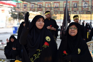 دسته عزاداری هیئت عاشقان ثارالله در حرم مطهر امام خمینی (س)