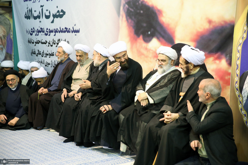 مراسم سالگرد رحلت آیت‌الله سید محمد موسوی بجنوردی در حسینیه جماران  -1