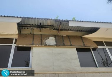 آسیب به ساختمان جدید کمپ تیم ملی تنیس بعد از حمله رژیم صهیونی