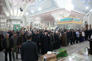 مراسم تشییع حجت الاسلام حاج شیخ مصطفی قنبرپور در حرم امام خمینی (س)