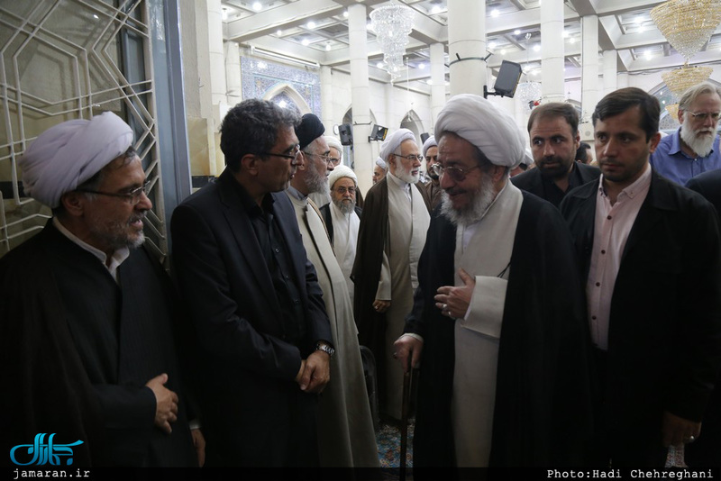 مراسم بزرگداشت هفتمین روز ارتحال مرحوم حجت‌الاسلام و المسلمین احمد احمدی در مسجد اعظم قم