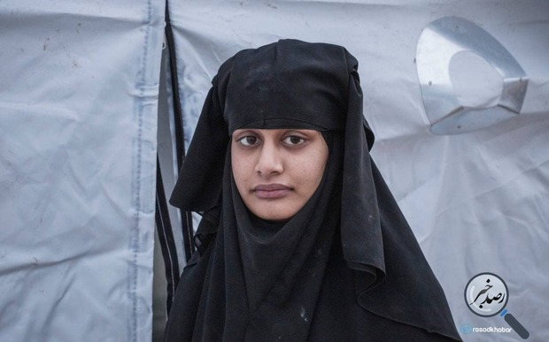 عروس داعش حق بازگشت به انگلیس را ندارد + عکس