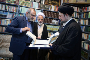 دیدار دست اندرکاران هفته فرهنگی بر استان آفتاب با سید حسن خمینی