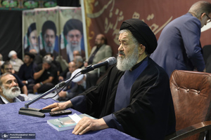 مراسم بزرگداشت همسر آیت الله موسوی بجنوردی (ره) در حسینیه شماره یک جماران-3