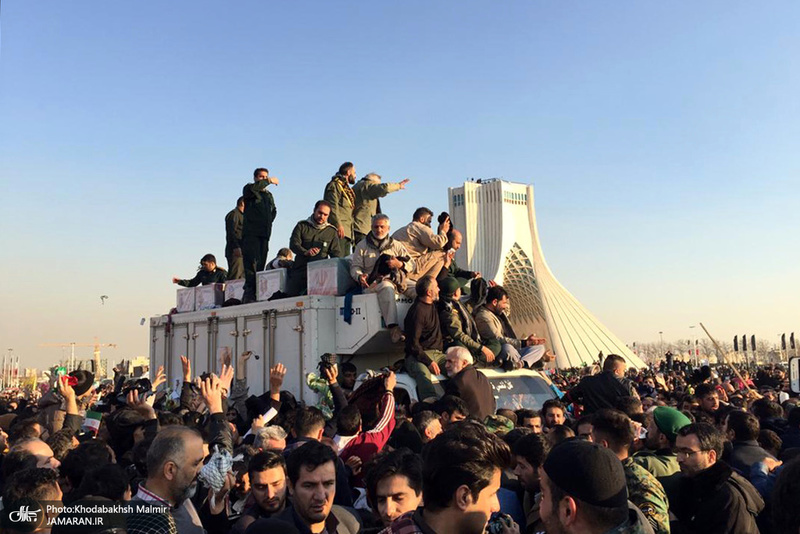 حضور میلیون ها تهرانی در تشییع پیکر مطهر سردار قاسم سلیمانی - 12