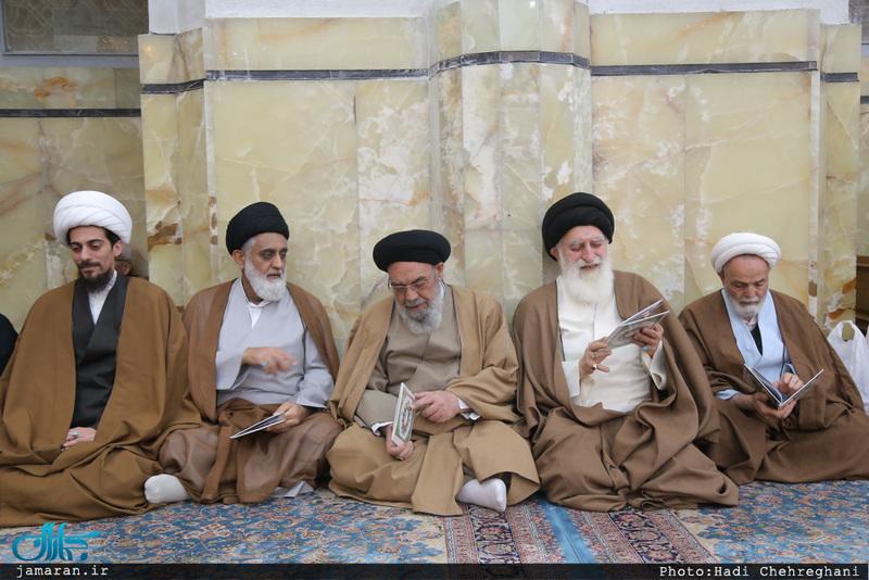  مراسم هفتمین شب ارتحال آیت الله حاج نصرالله شاه آبادی(ره) در قم 