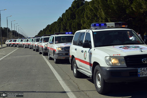 آئین آغاز طرح ملی خدمات نوروزی جمعیت هلال احمر در جوار حرم مطهر امام خمینی (س)