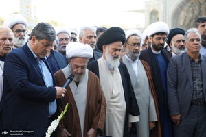 تشییع پیکر آیت الله نمازی در قم