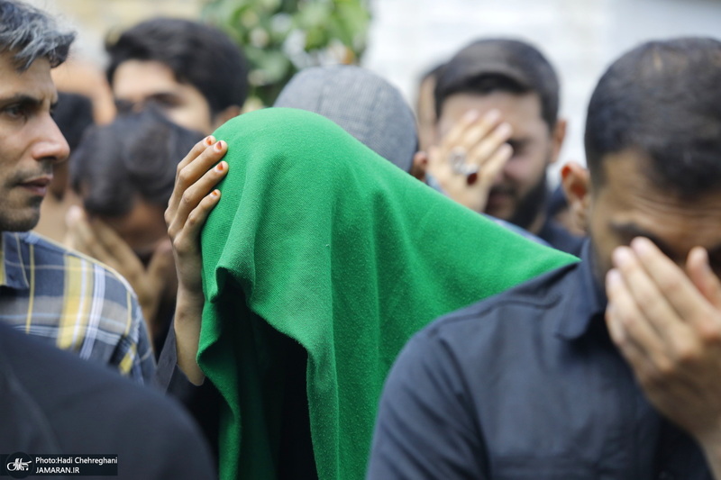 دسته عزاداری روز شهادت امام جعفر صادق (ع) با حضور آیت الله العظمی وحید خراسانی