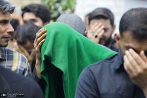 دسته عزاداری روز شهادت امام جعفر صادق (ع) با حضور آیت الله العظمی وحید خراسانی