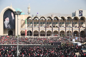 مراسم وداع رهبر شهید در مصلی امام خمینی