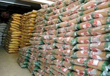 کشف بیش از ۲۲ هزار تن برنج احتکار شده در اهواز