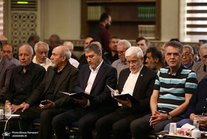 مراسم ختم پدر همسر محمد ظفرقندی