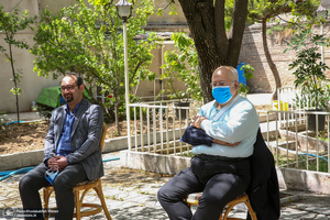 دیدار دبیر کل و اعضای شورای مرکزی حزب اعتماد ملی با سید حسن خمینی