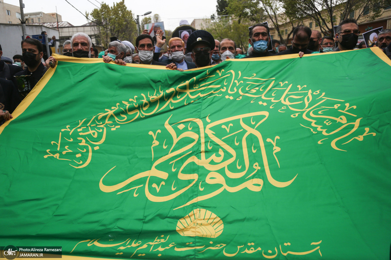 مراسم تشییع و خاکسپاری پیکر آیت الله ری شهری (ره) در حرم حضرت عبدالعظیم حسنی (ع)