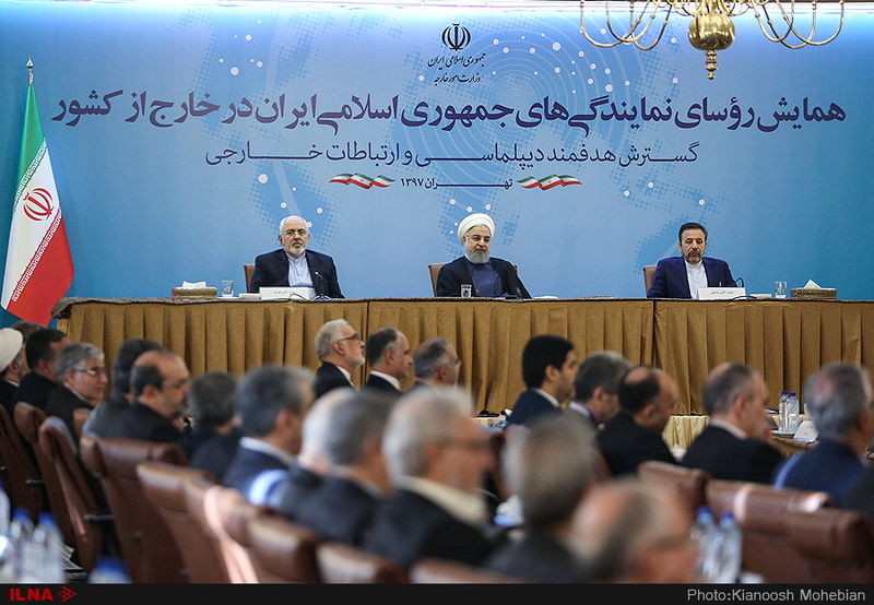 حضور روحانی در همایش روسای نمایندگی های جمهوری اسلامی ایران در خارج از کشور