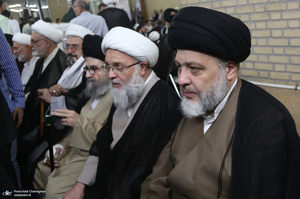 مراسم ترحیم همسر آیت الله العظمی سیستانی در قم