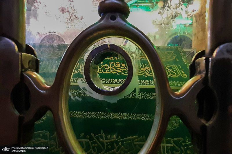 مقام رأس الحسین (ع) در مسجد جامع اموی دمشق