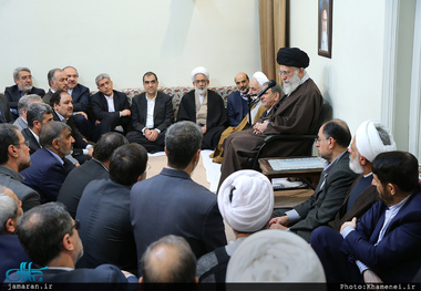 دیدار نوروزی جمعی از مسئولان کشور با رهبر معظم انقلاب 