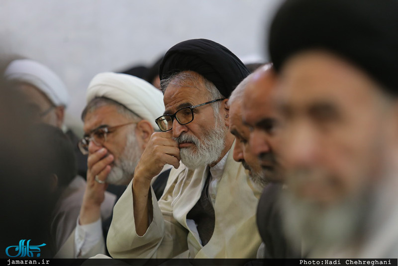 مراسم میلاد حضرت زهرا(س) و امام خمینی(ره) در دفتر آیت الله صانعی