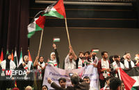 اجتماع دانشجویان بین الملل دانشگاه‌های علوم پزشکی شهر تهران درحمایت از مردم غزه (1)