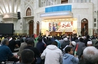 مراسم بزرگداشت و یادبود شهدای غزه در حرم مطهر امام خمینی (1)