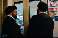 عیادت حجت الاسلام و المسلمین سید علی خمینی از آیت الله نورمفیدی + تصاویر