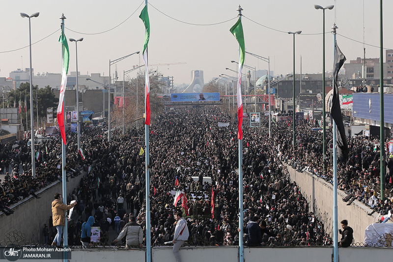 حضور میلیون ها تهرانی در تشییع پیکر مطهر سردار قاسم سلیمانی - 5