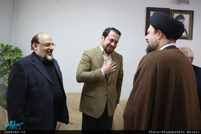 دیدار جمعی از اعضای شورای مرکزی حزب مؤتلفه با سید حسن خمینی 